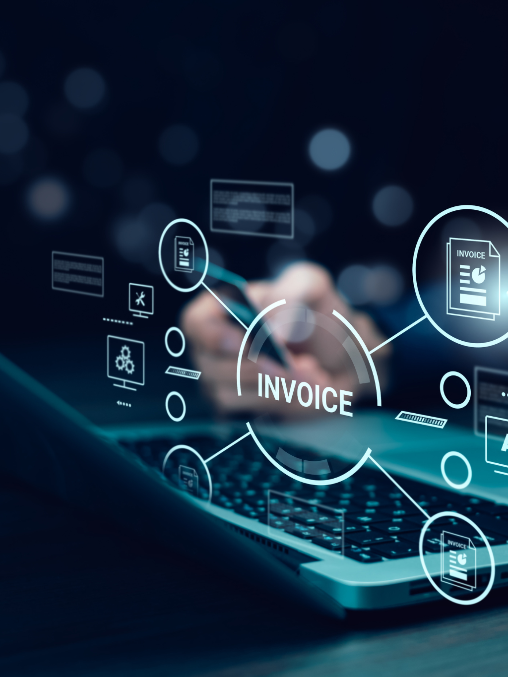 image depicts how payment processing software can be used to  handle payment processing